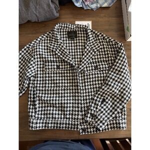 Sanctuary Kala Jacket, Women's, Size Med, Black & White Plaid